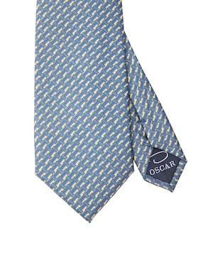 Corbata Oscar De La Renta regular de seda estampado geométrico para hombre