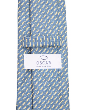 Corbata Oscar De La Renta regular de seda estampado geométrico para hombre