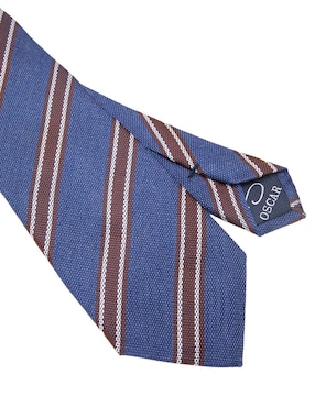 Corbata Oscar de la Renta regular estampado a rayas para hombre