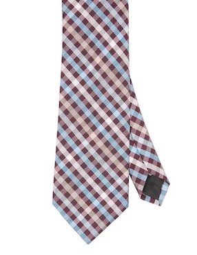 Corbata Perry Ellis regular estampado vichy para hombre