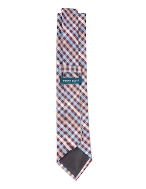 Corbata Perry Ellis regular estampado vichy para hombre