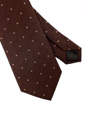 Corbata Kc Ny regular estampado lunares para hombre