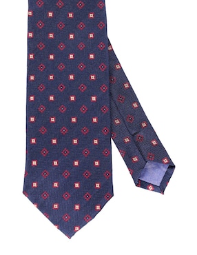 Corbata Puroego regular de seda estampado floral para hombre