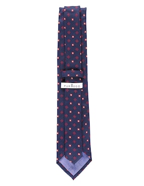 Corbata Puroego regular de seda estampado floral para hombre