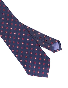 Corbata Puroego regular de seda estampado floral para hombre