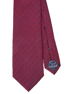 Corbata Oscar de la Renta regular estampado lunares para hombre
