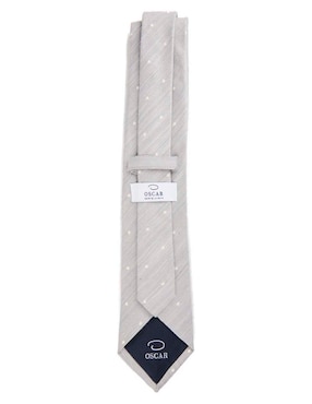 Corbata Oscar de la Renta regular de seda estampado lunares para hombre