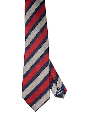 Corbata Oscar de la Renta estampado a rayas para hombre