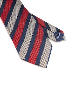 Corbata Oscar de la Renta estampado a rayas para hombre