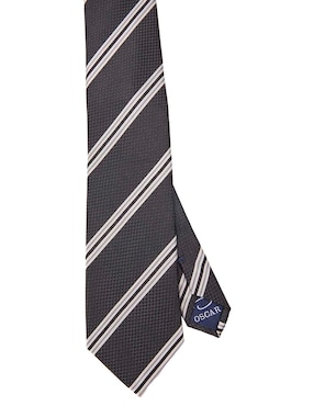 Corbata Oscar de la Renta regular estampado a rayas para hombre