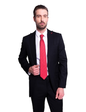 Corbata Pineda Covalin regular de seda estampado gráfico para hombre