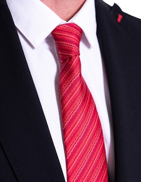 Corbata Pineda Covalin regular de seda estampado gráfico para hombre