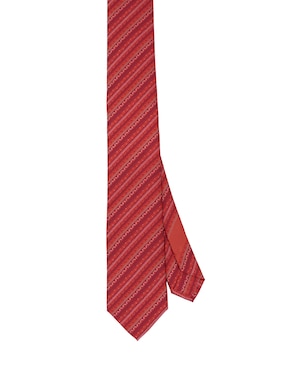 Corbata Pineda Covalin slim de seda estampada para hombre