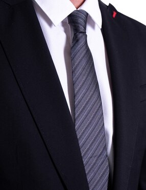 Corbata Pineda Covalin regular de seda estampado gráfico para hombre