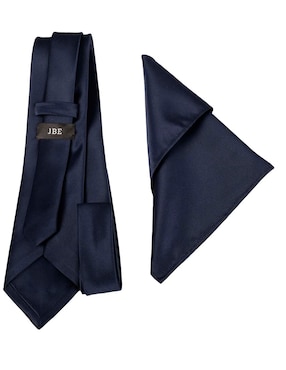 Set de corbata y pañuelo JBE regular estampado liso para hombre