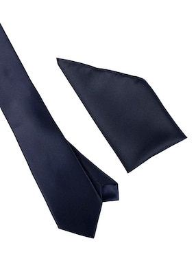 Set de corbata y pañuelo JBE regular estampado liso para hombre