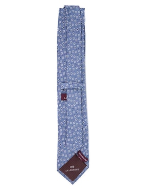Corbata Calderoni regular de seda estampado floral para hombre