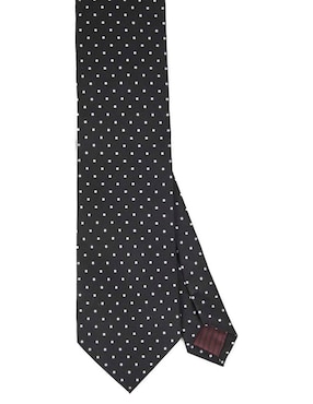 Corbata Calderoni regular estampado lunares para hombre