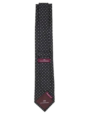 Corbata Calderoni regular estampado lunares para hombre