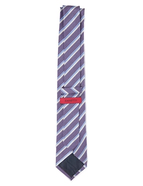 Corbata Zanetti slim estampado a rayas para hombre