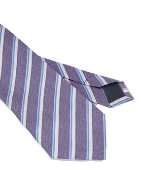 Corbata Zanetti slim estampado a rayas para hombre