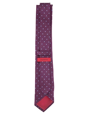 Corbata Zanetti slim estampado lunares para hombre