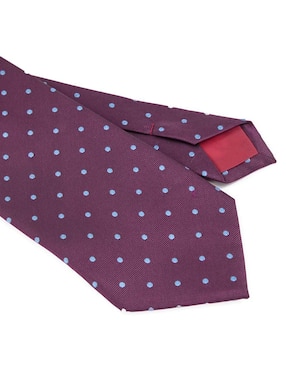 Corbata Zanetti slim estampado lunares para hombre