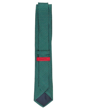 Corbata Zanetti regular estampado chevron para hombre