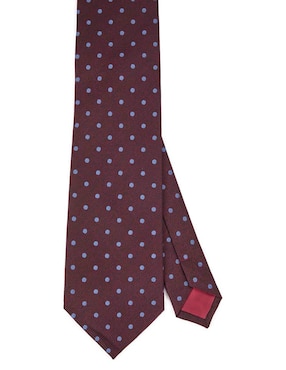 Corbata Zanetti slim estampado lunares para hombre