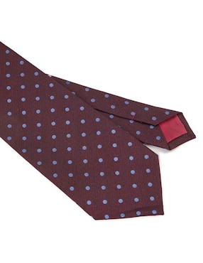 Corbata Zanetti slim estampado lunares para hombre