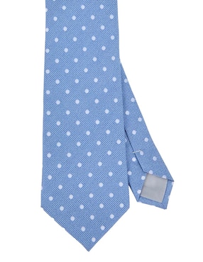 Corbata Zanetti slim estampado lunares para hombre