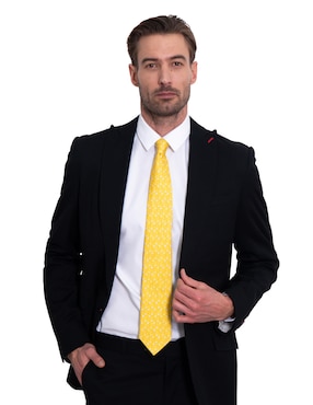 Corbata Pineda Covalin regular de seda estampada para hombre