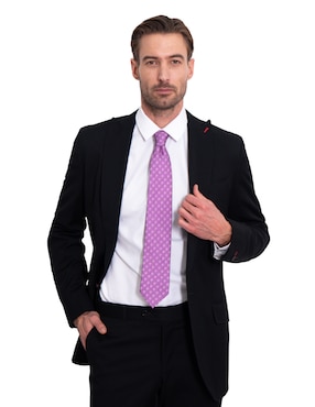 Corbata Pineda Covalin regular de seda estampada para hombre