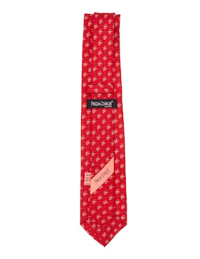 Corbata Pineda Covalin regular de seda estampada para hombre