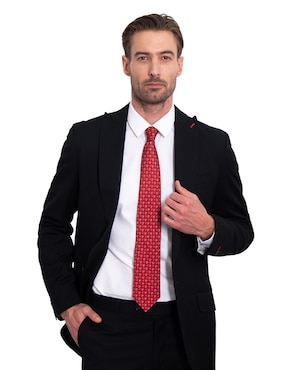 Corbata Pineda Covalin regular de seda estampada para hombre