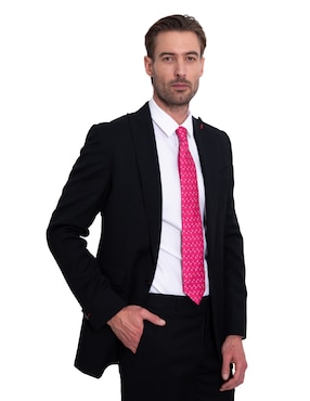 Corbata Pineda Covalin regular de seda estampada para hombre