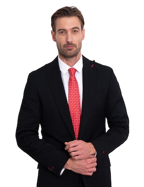 Corbata Pineda Covalin regular de seda estampada para hombre