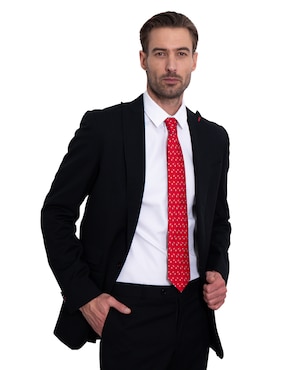 Corbata Pineda Covalin regular de seda estampada para hombre