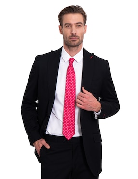 Corbata Pineda Covalin regular de seda estampada para hombre
