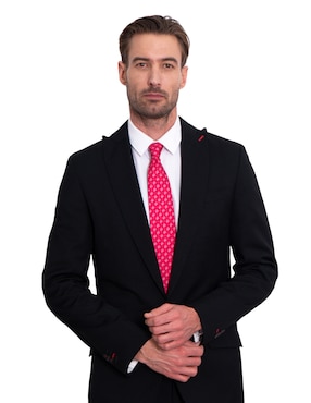 Corbata Pineda Covalin regular de seda estampada para hombre