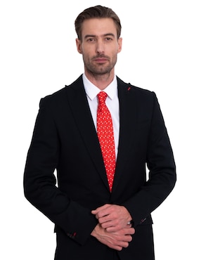 Corbata Pineda Covalin regular de seda estampada para hombre