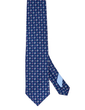 Corbata Pineda Covalin regular de seda estampada para hombre
