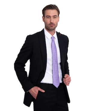 Corbata Pineda Covalin regular de seda estampada para hombre