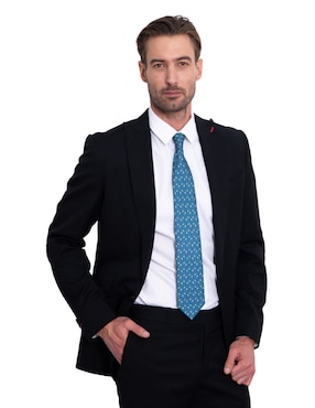 Corbata Pineda Covalin regular de seda estampada para hombre