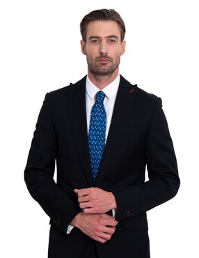 Corbata Pineda Covalin regular de seda estampada para hombre