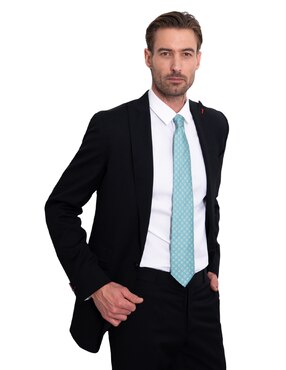Corbata Pineda Covalin regular de seda estampada para hombre