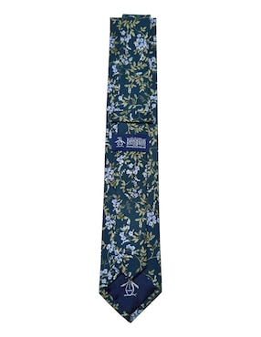 Corbata Original Penguin regular de seda estampado floral para hombre