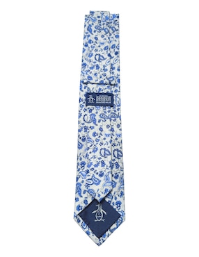 Corbata Original Penguin regular de seda estampado floral para hombre