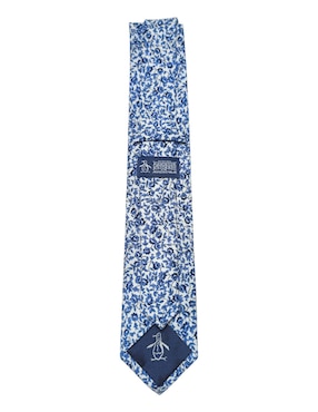 Corbata Original Penguin regular de seda estampado floral para hombre