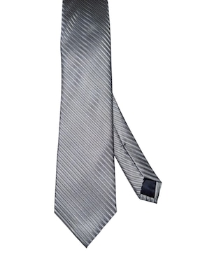 Corbata Perry Ellis regular de seda estampado a rayas para hombre